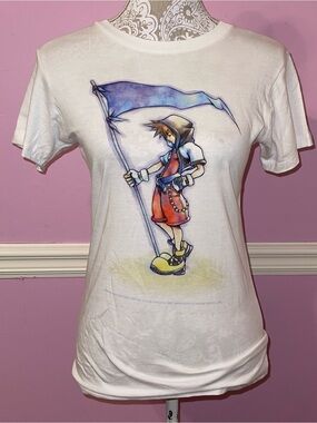 Kingdom hearts chain of memories graphic t shirt top sora disney hot topic